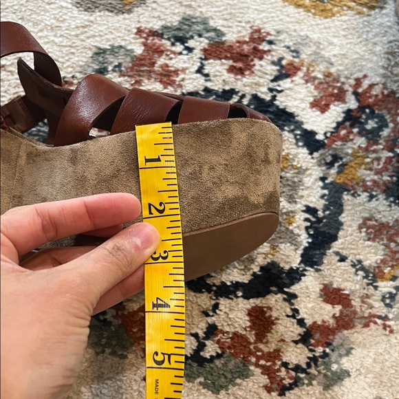 Jeffrey Campbell Woven Leather Platform Sandals - Brown - Picture 13 of 13